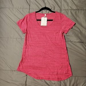 NWT Lularoe XS Classic T red heathered